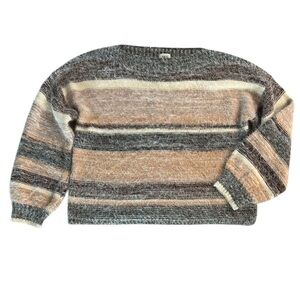 BKE Cozy Striped Sweater size small oversized